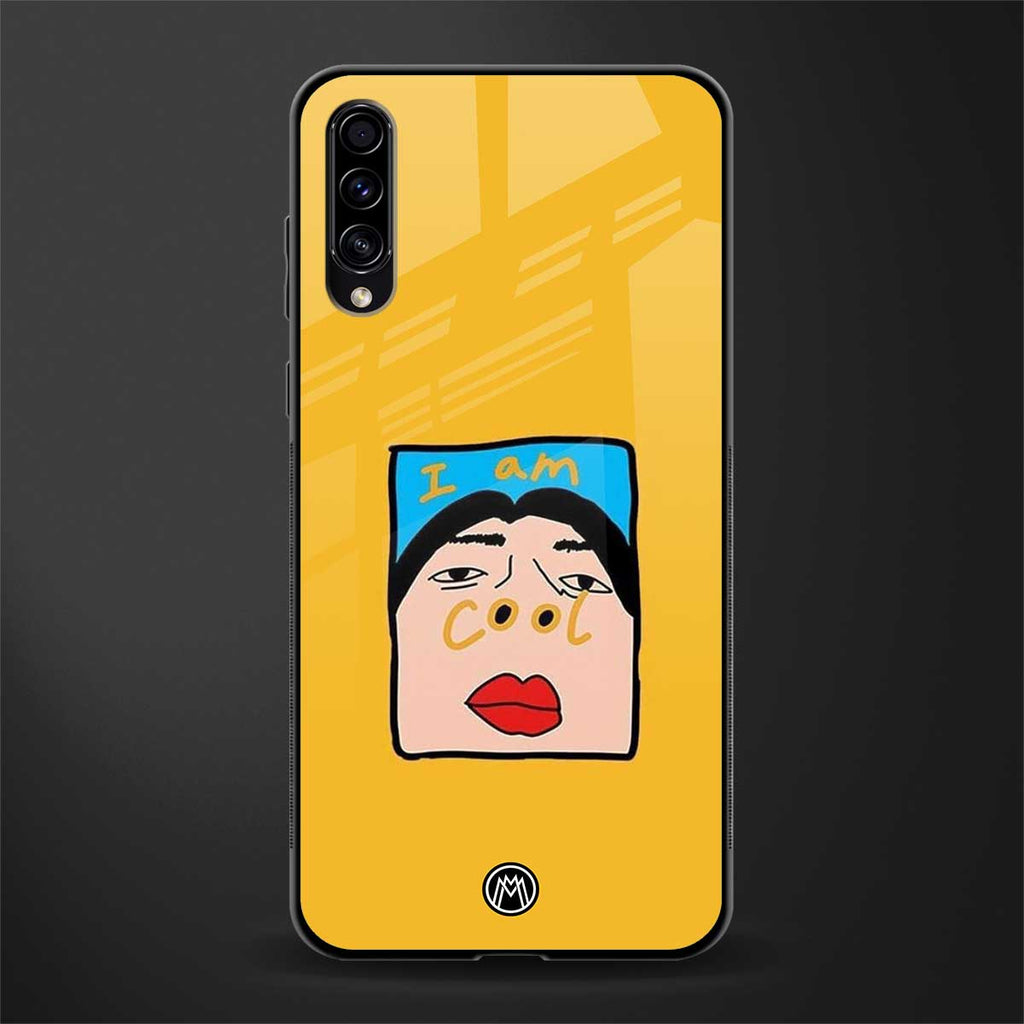 cool girl glass case for samsung galaxy a70s image