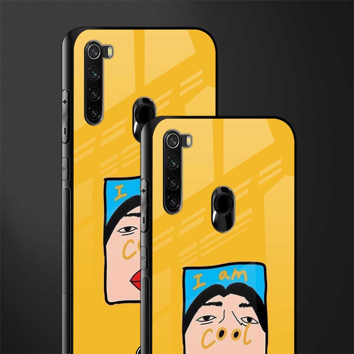 cool girl glass case for redmi note 8 image-2