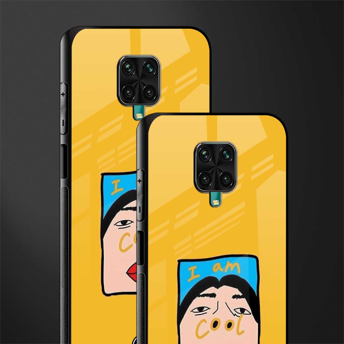 cool girl glass case for poco m2 pro image-2