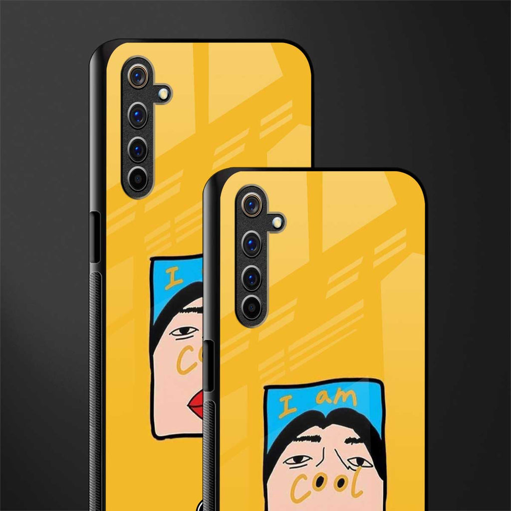 cool girl glass case for realme 6 image-2