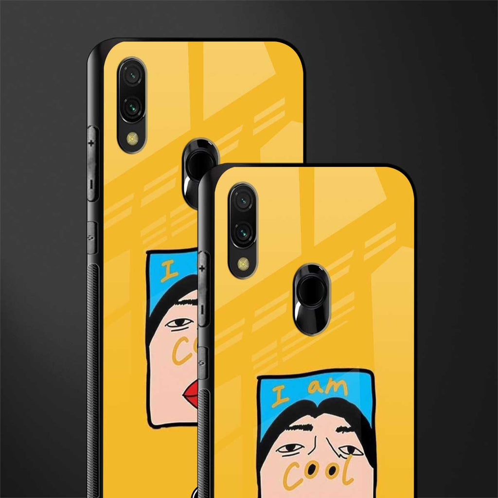 cool girl glass case for redmi note 7 image-2