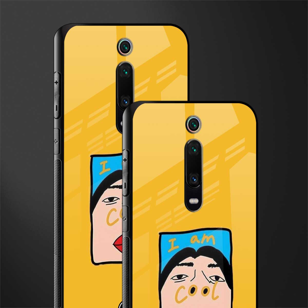 cool girl glass case for redmi k20 pro image-2