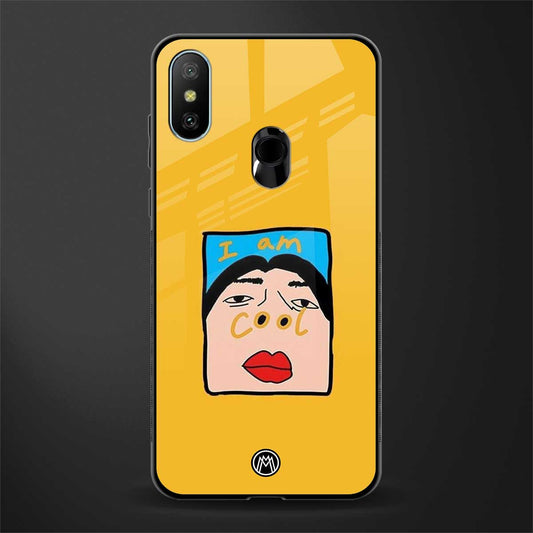 cool girl glass case for redmi 6 pro image