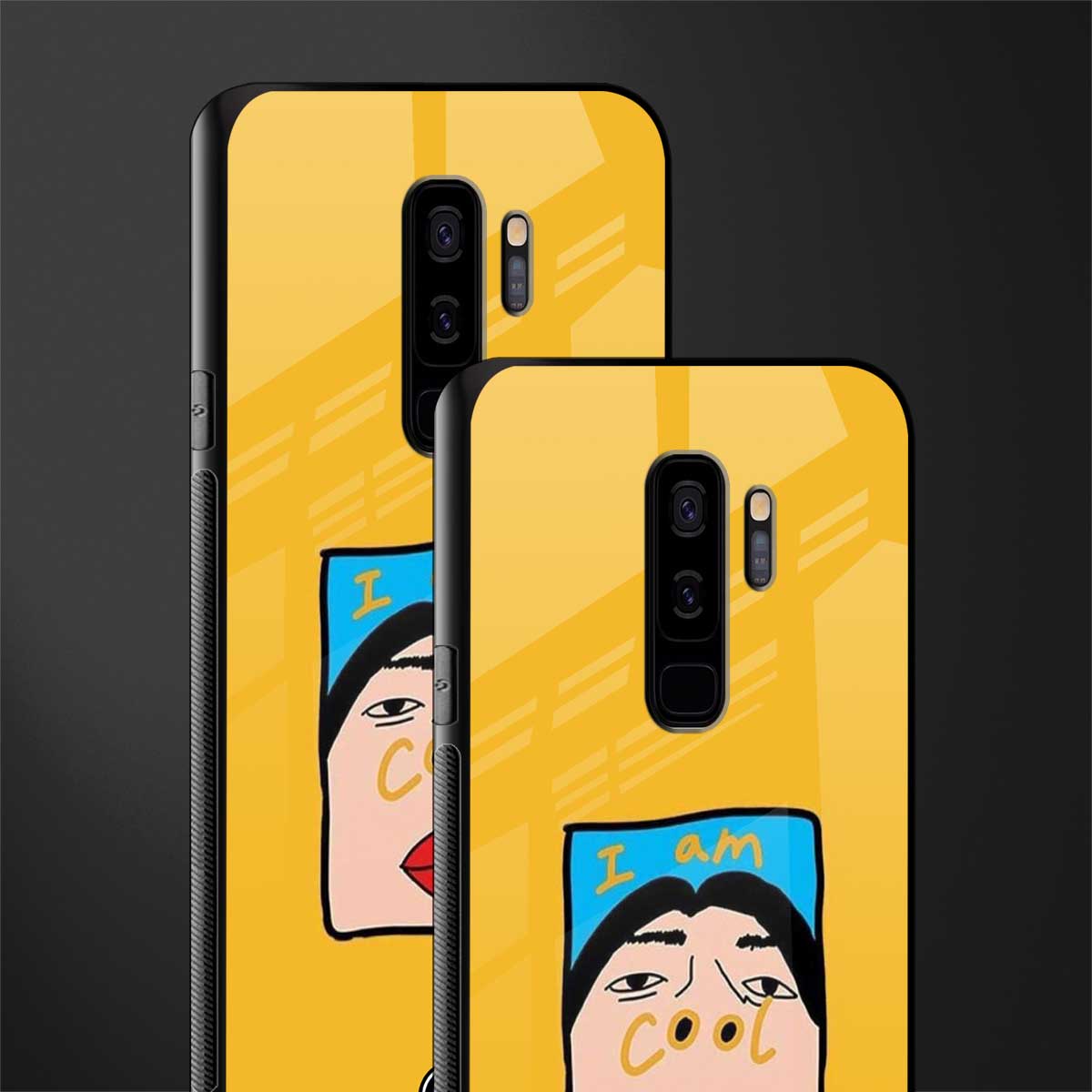 cool girl glass case for samsung galaxy s9 plus image-2