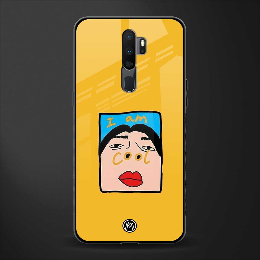 cool girl glass case for oppo a9 2020 image