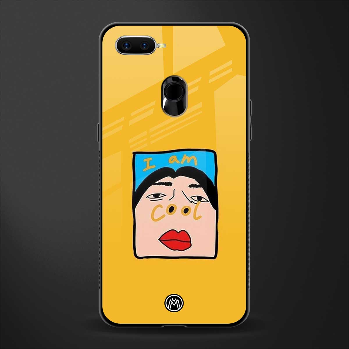 cool girl glass case for oppo a5s image