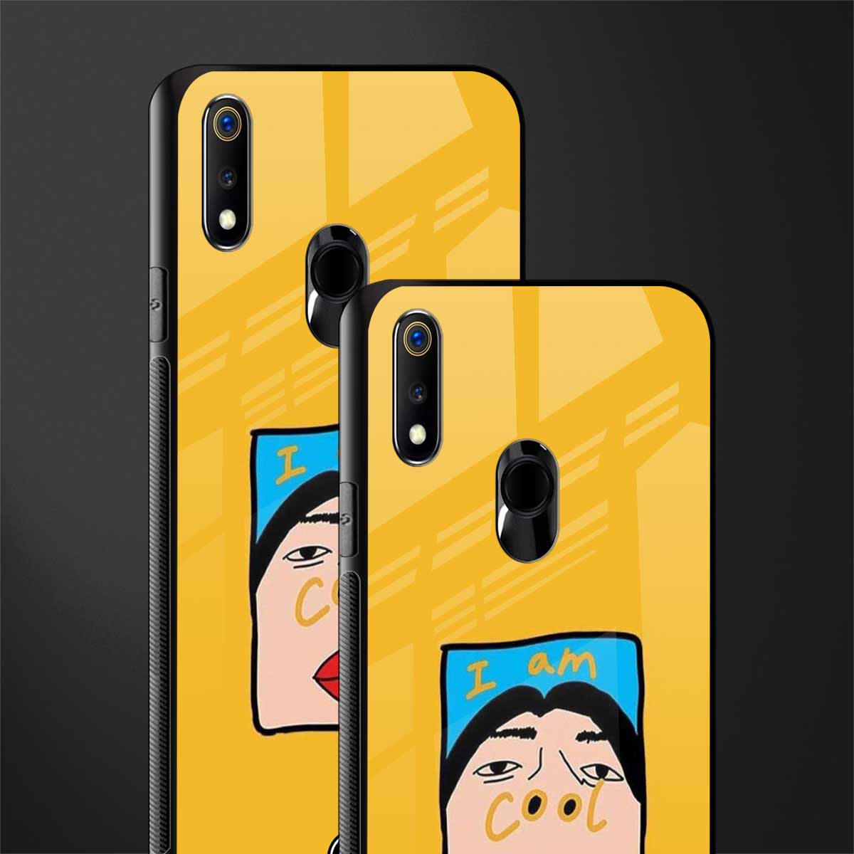 cool girl glass case for realme 3 pro image-2