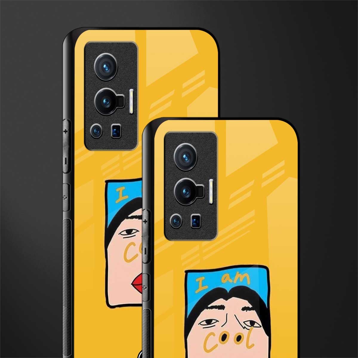 cool girl glass case for vivo x70 pro image-2