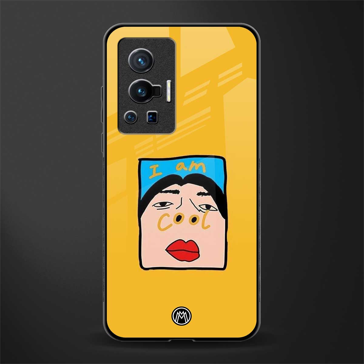 cool girl glass case for vivo x70 pro image