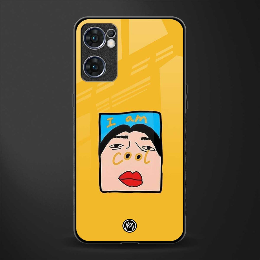 cool girl glass case for oppo reno7 5g image