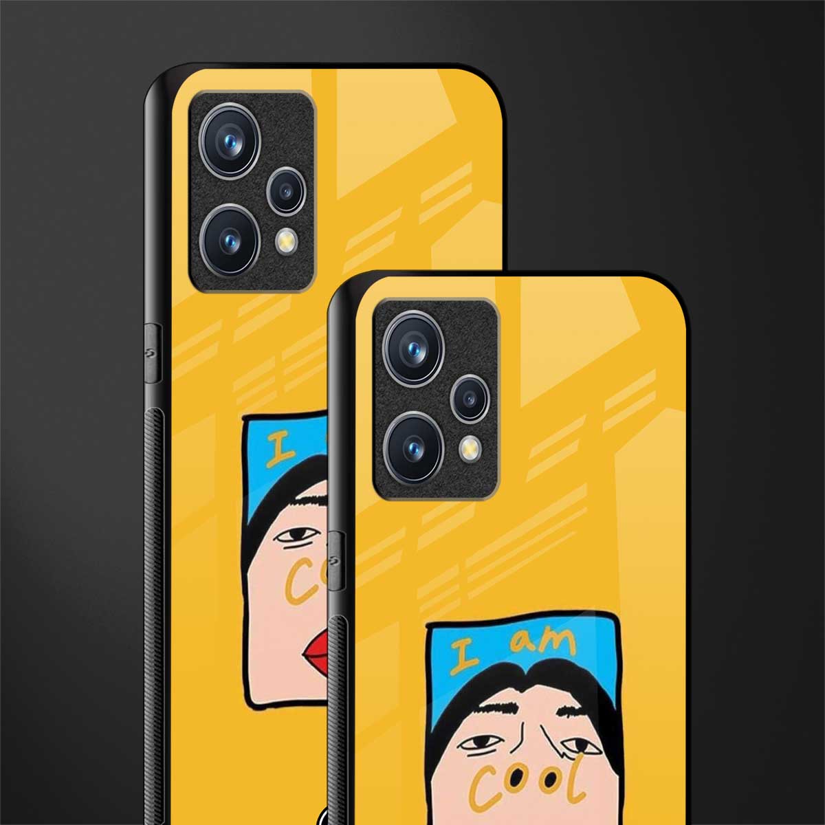 cool girl glass case for realme 9 4g image-2