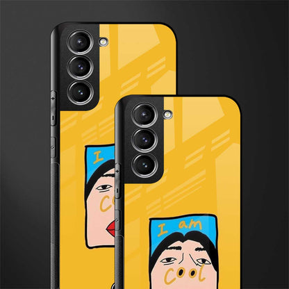 cool girl glass case for samsung galaxy s21 plus image-2