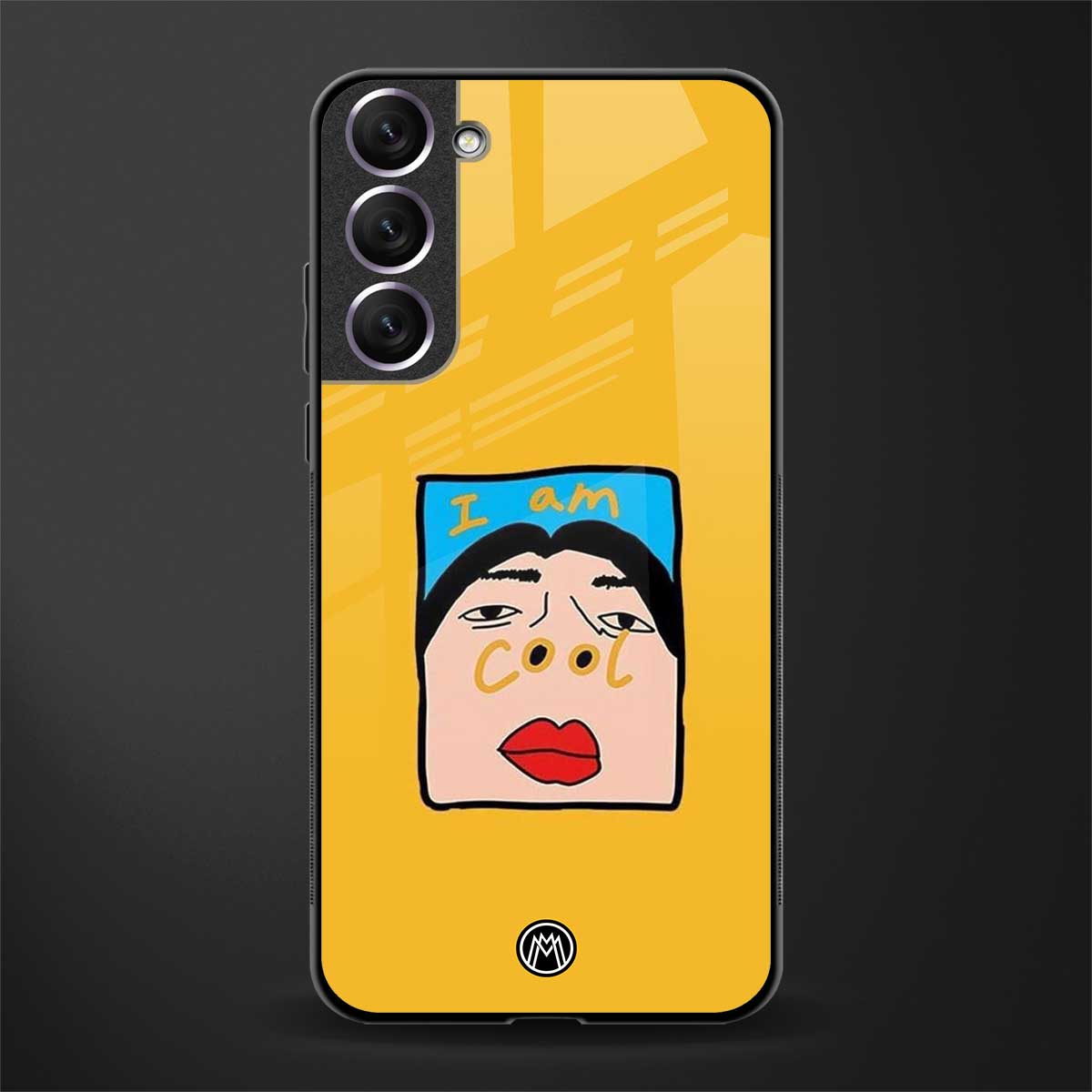 cool girl glass case for samsung galaxy s21 plus image