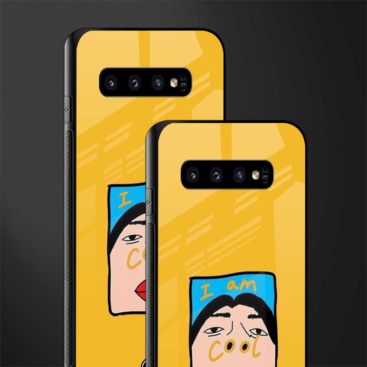 cool girl glass case for samsung galaxy s10 image-2