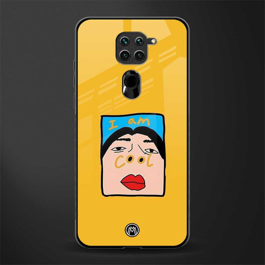 cool girl glass case for redmi note 9 image