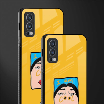 cool girl glass case for oneplus nord 2 5g image-2