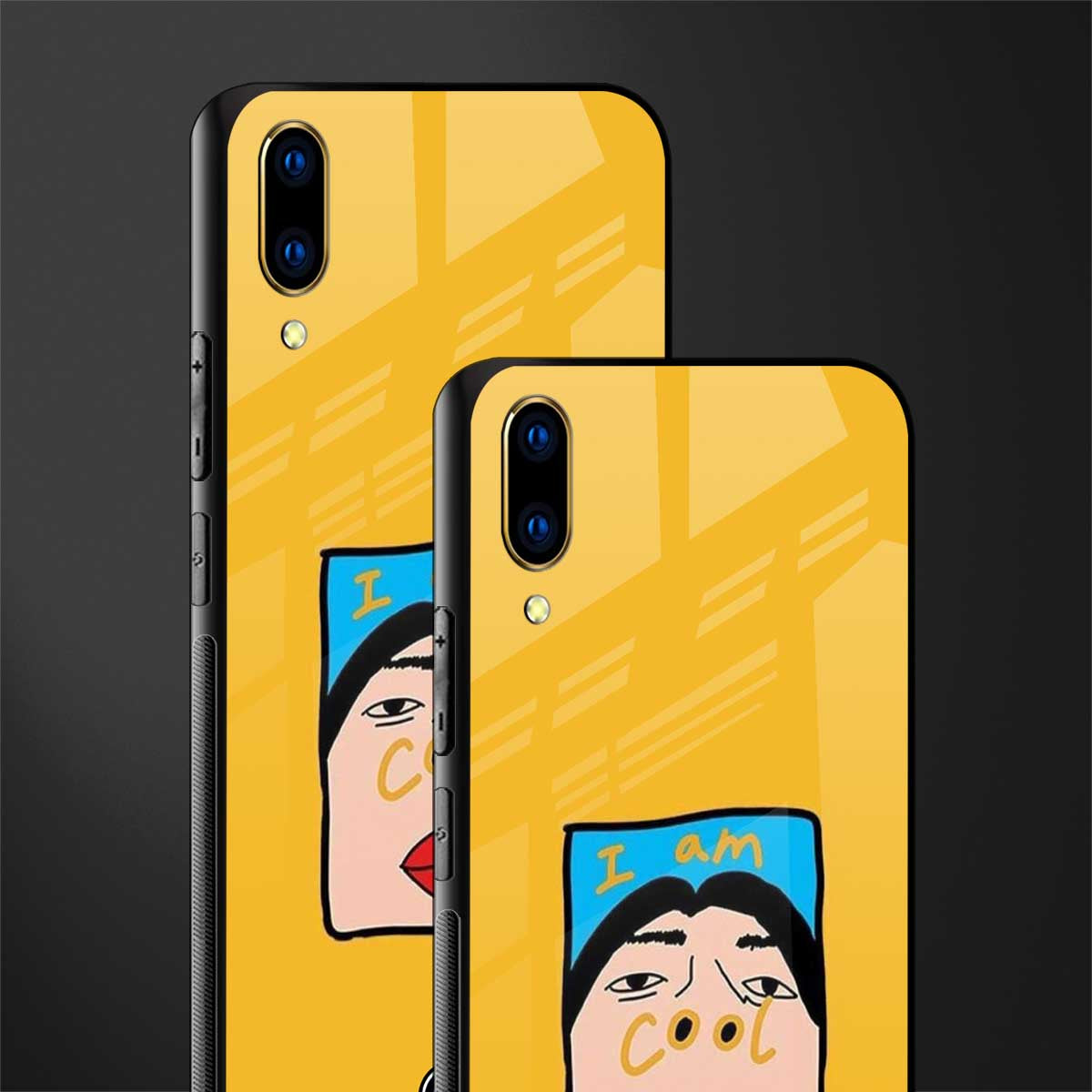 cool girl glass case for vivo v11 pro image-2