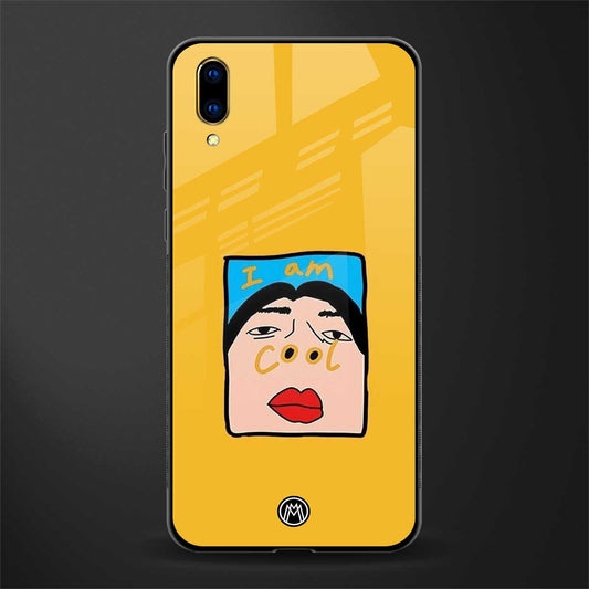 cool girl glass case for vivo v11 pro image