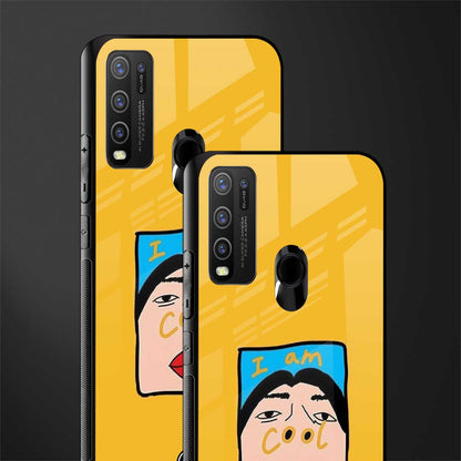 cool girl glass case for vivo y50 image-2