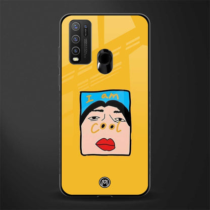 cool girl glass case for vivo y50 image