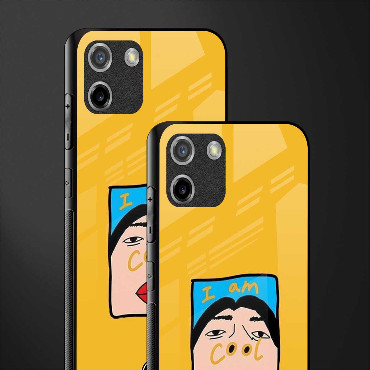 cool girl glass case for realme c11 image-2