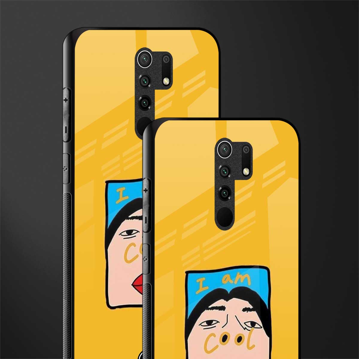 cool girl glass case for poco m2 image-2