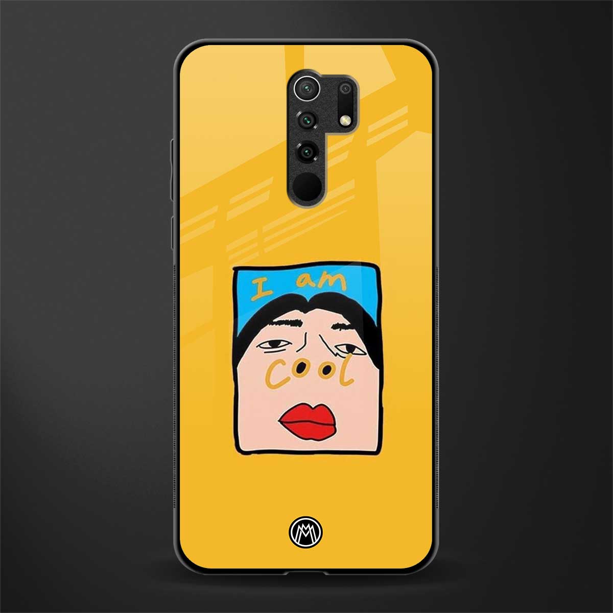 cool girl glass case for poco m2 image