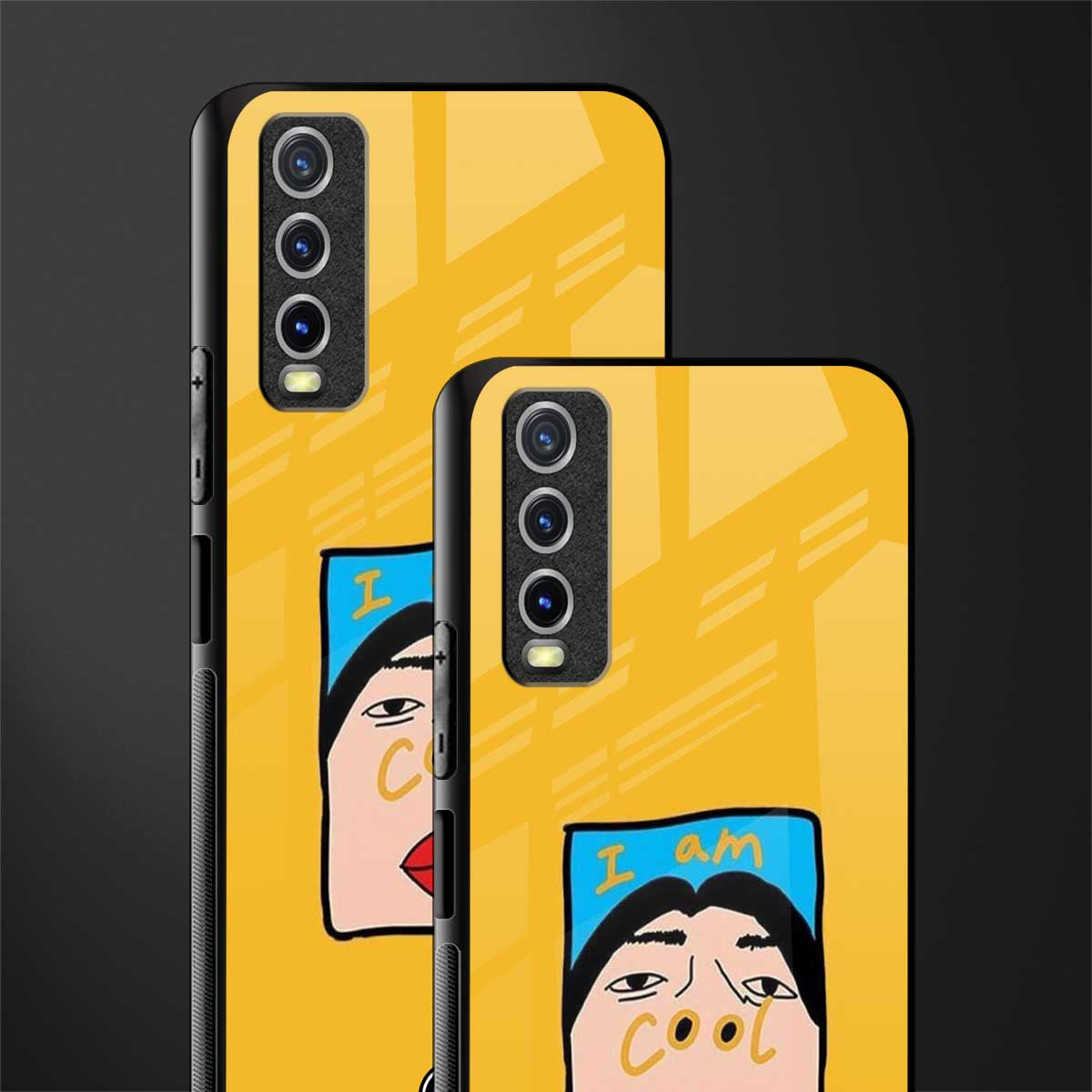 cool girl glass case for vivo y20 image-2