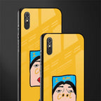 cool girl glass case for redmi 9a image-2