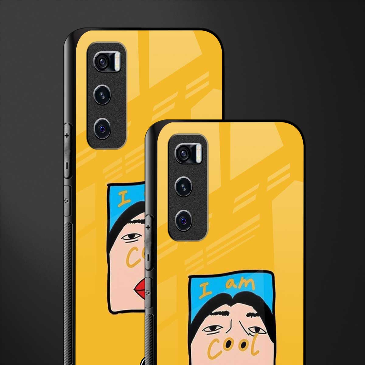 cool girl glass case for vivo v20 se image-2