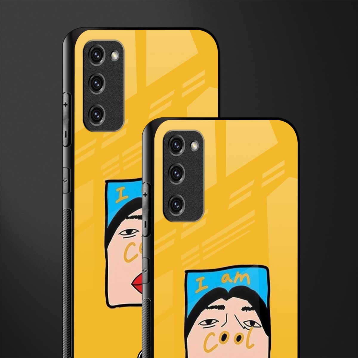 cool girl glass case for samsung galaxy s20 fe image-2
