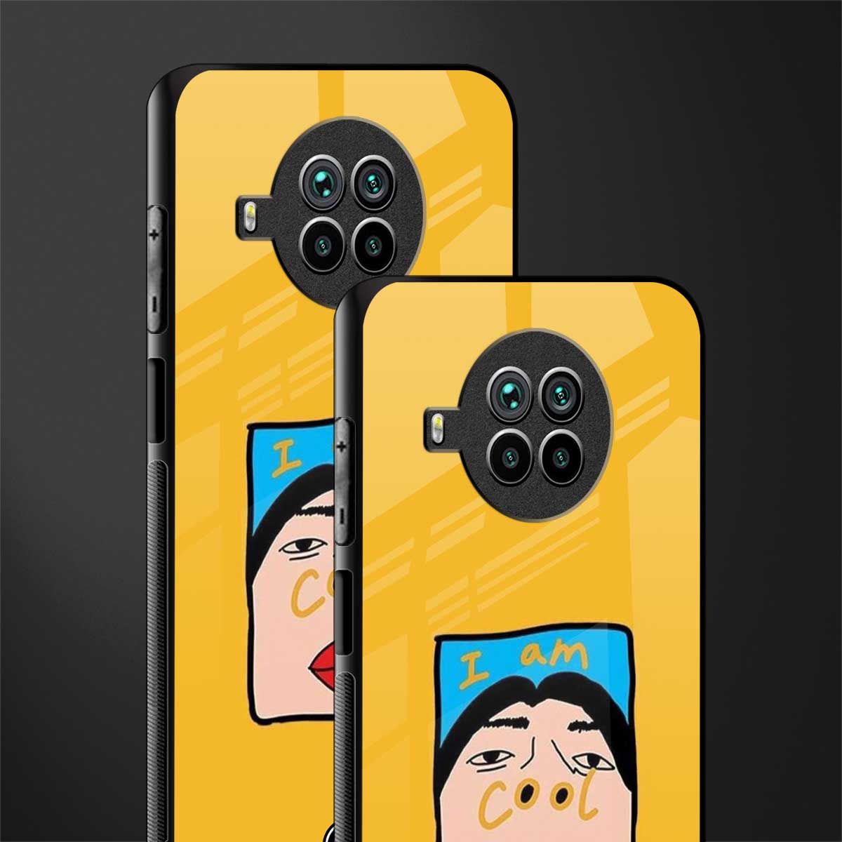 cool girl glass case for mi 10i image-2