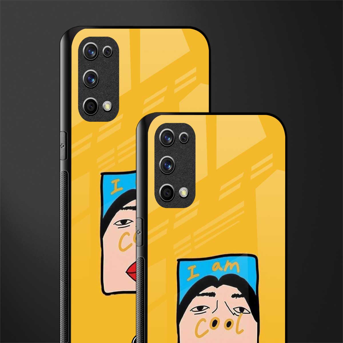 cool girl glass case for realme x7 pro image-2