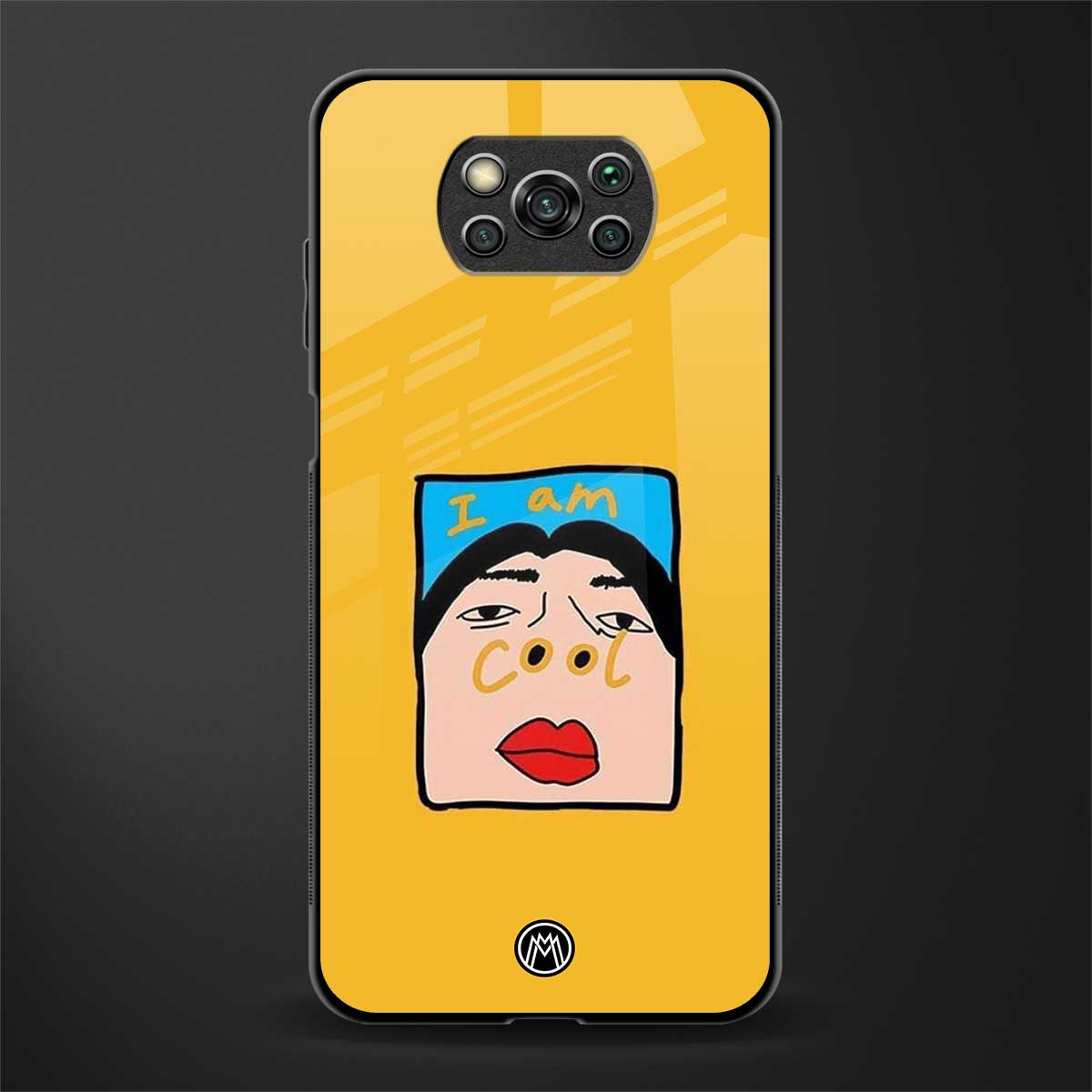 cool girl glass case for poco x3 pro image