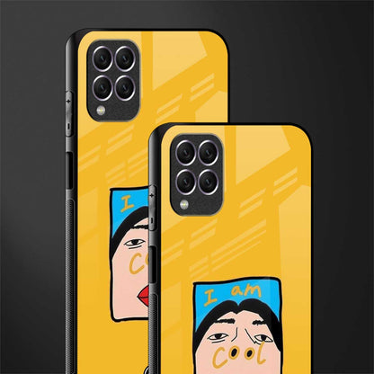 cool girl glass case for samsung galaxy f62 image-2