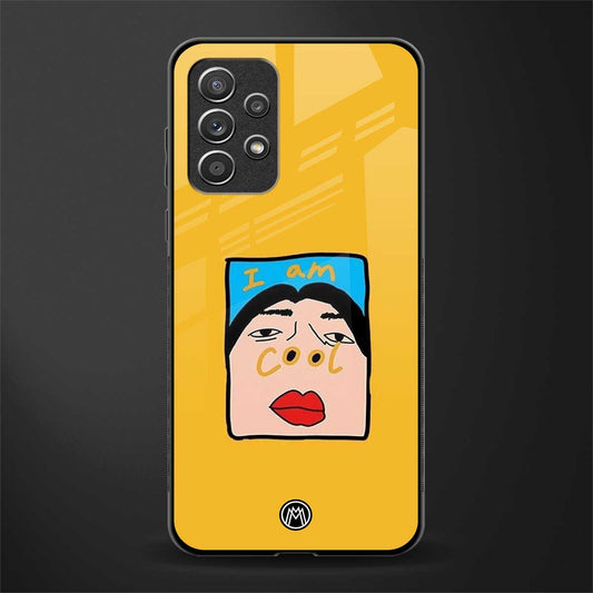 cool girl glass case for samsung galaxy a72 image