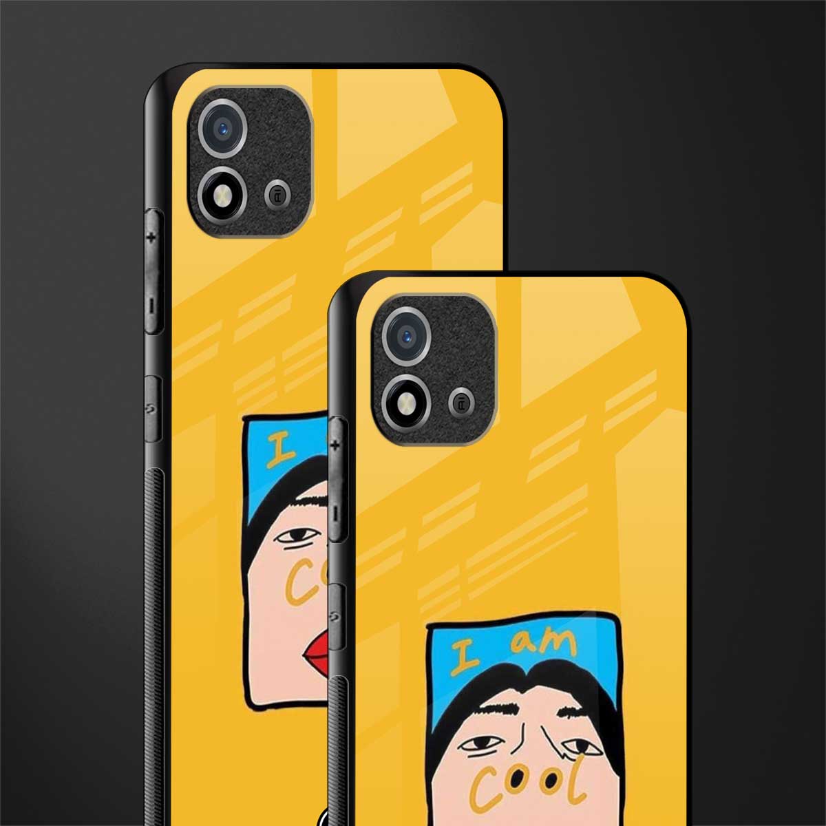 cool girl glass case for realme c20 image-2