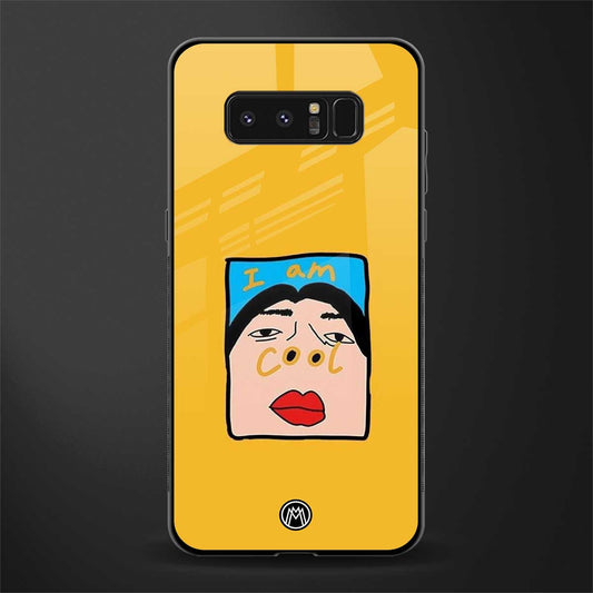 cool girl glass case for samsung galaxy note 8 image