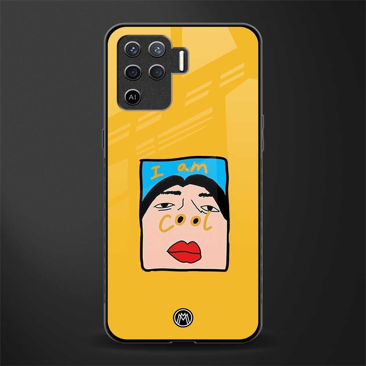 cool girl glass case for oppo f19 pro image