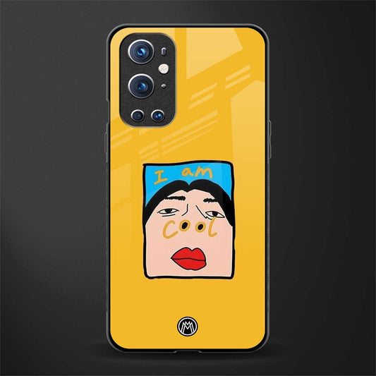 cool girl glass case for oneplus 9 pro image