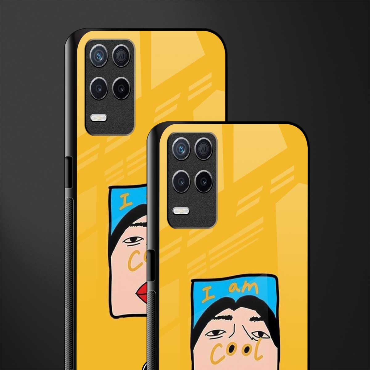 cool girl glass case for realme 8 5g image-2