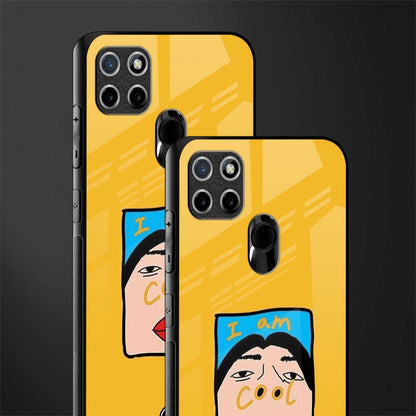 cool girl glass case for realme c21 image-2