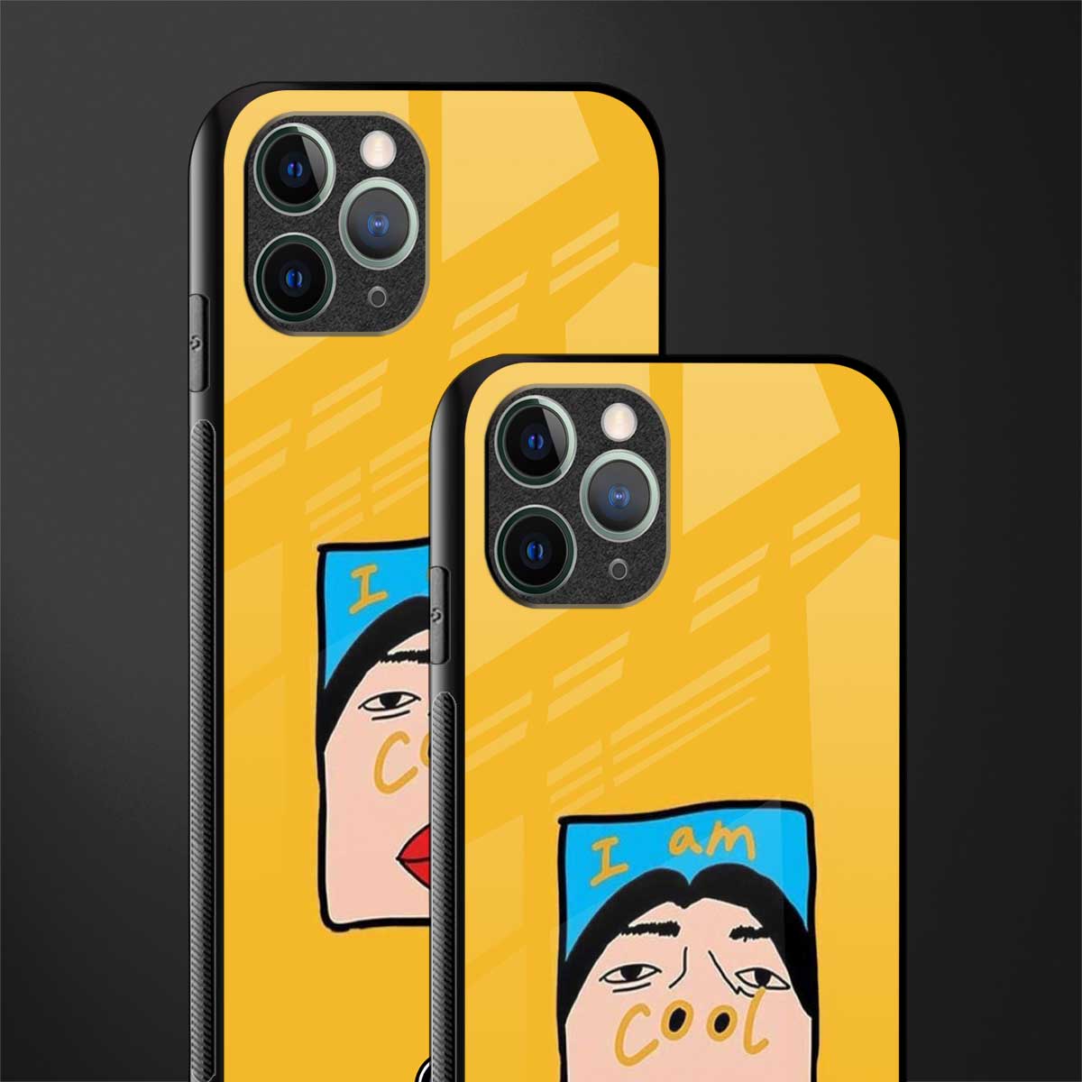 cool girl glass case for iphone 11 pro max image-2