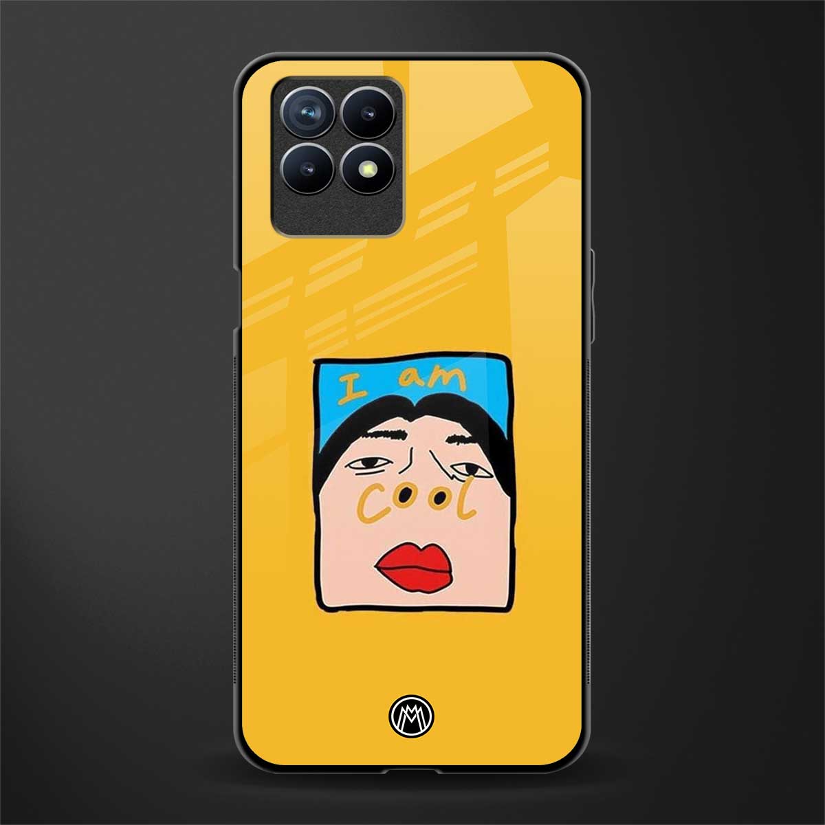 cool girl glass case for realme 8i image