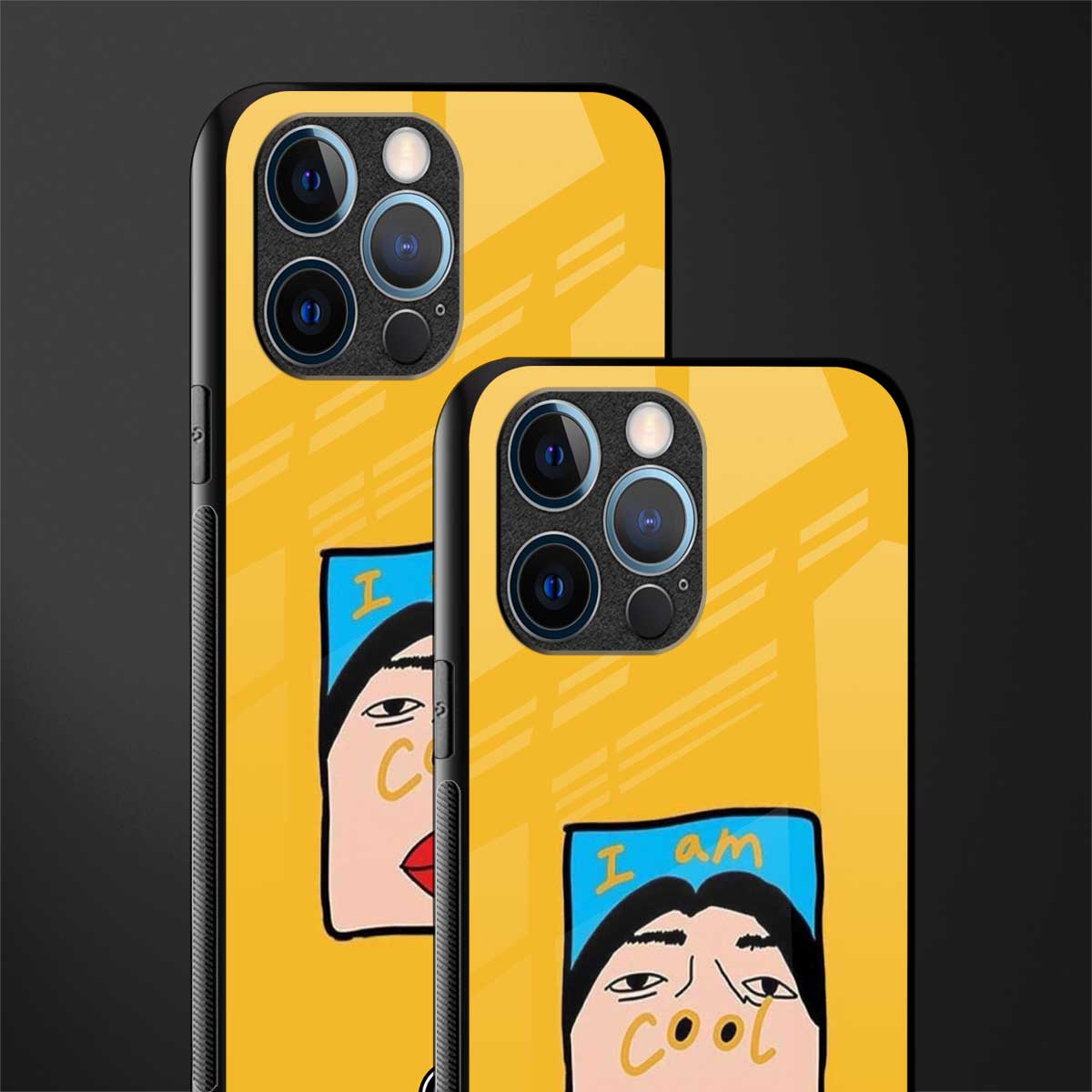 cool girl glass case for iphone 12 pro image-2