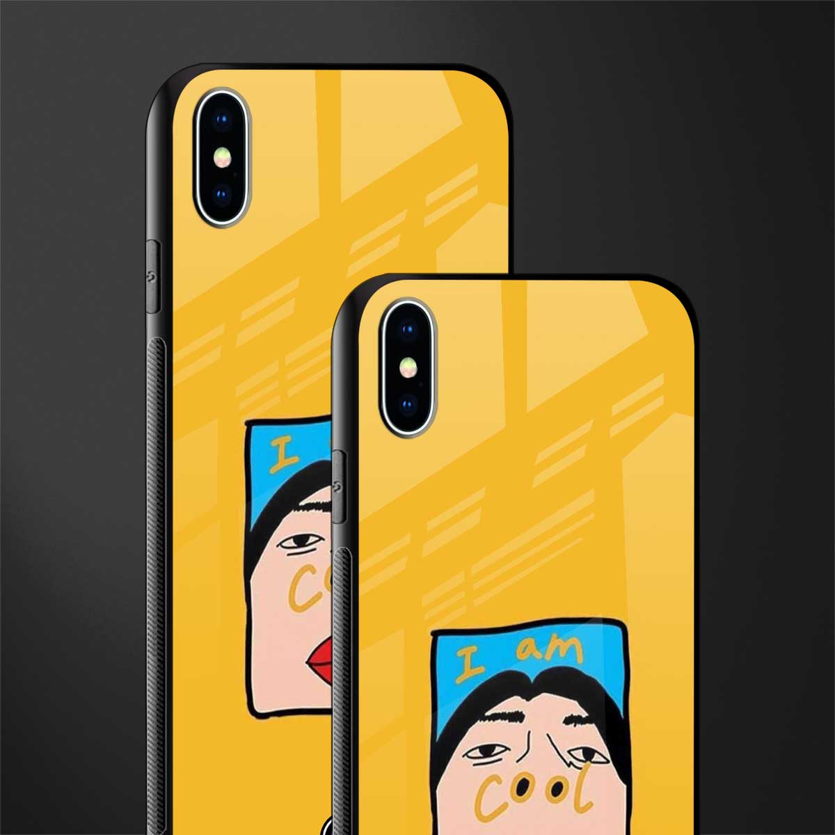 cool girl glass case for iphone xs max image-2
