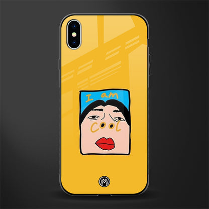 cool girl glass case for iphone xs max image