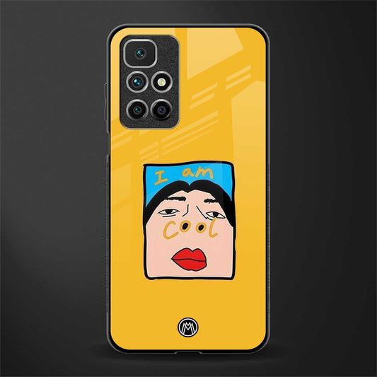 cool girl glass case for redmi 10 prime image