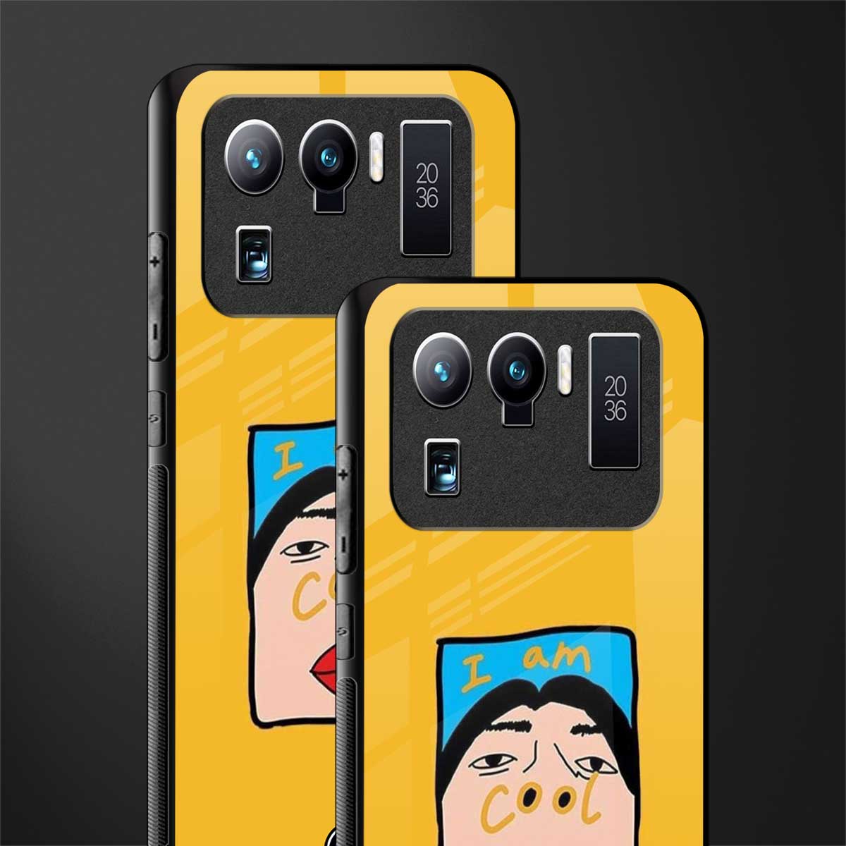 cool girl glass case for mi 11 ultra 5g image-2