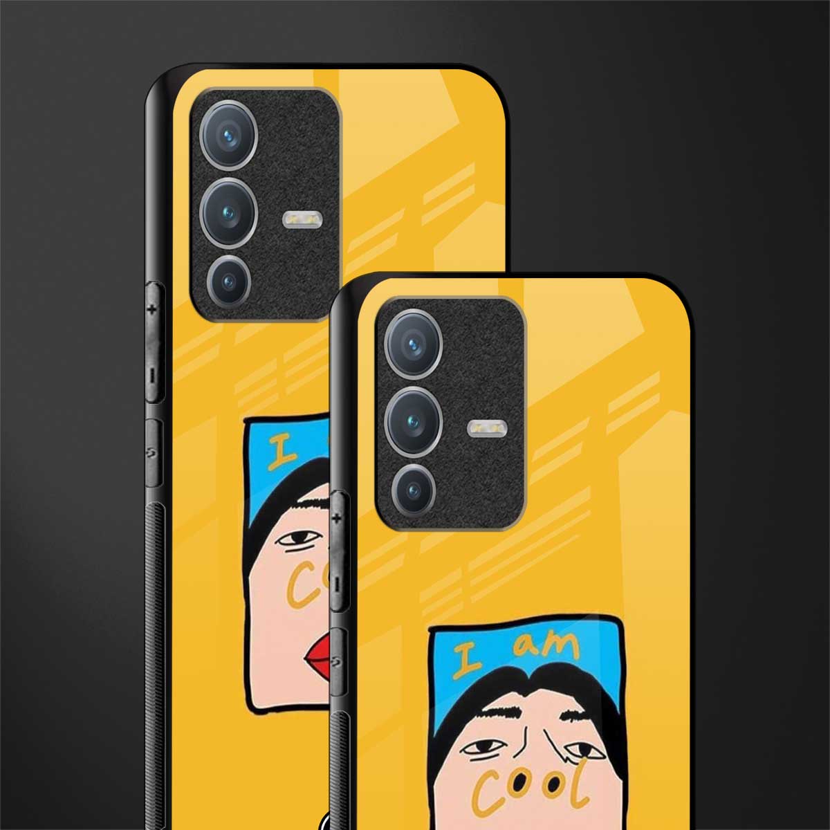 cool girl glass case for vivo v23 pro 5g image-2